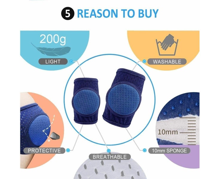 3 Pairs Baby Knee Pads for CrawlingKnee Pads for Baby Adjustable Protector fo Carousel 2