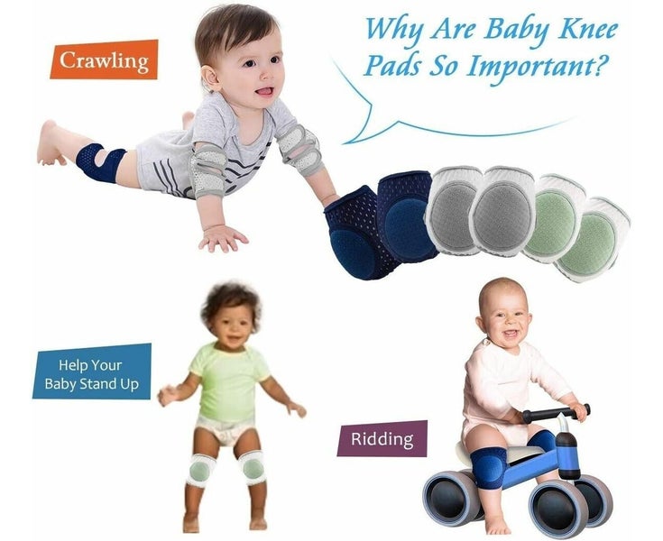 3 Pairs Baby Knee Pads for CrawlingKnee Pads for Baby Adjustable Protector fo Carousel 6