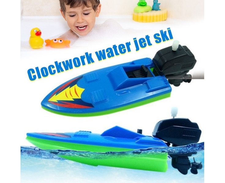 3pcs Baby Toy Kid Wind Up Clockwork Boat Ship Toys Bath Toy Play Water Bathro Carousel 2