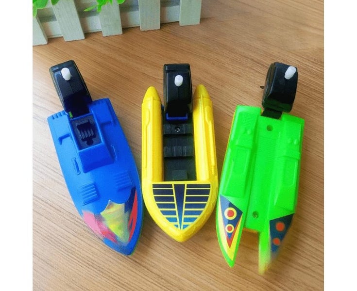 3pcs Baby Toy Kid Wind Up Clockwork Boat Ship Toys Bath Toy Play Water Bathro Carousel 1