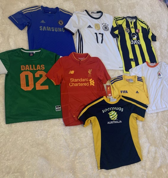 Bulk 38 x Rugby and football jerseys/gear $1 reserve62971018900610112
