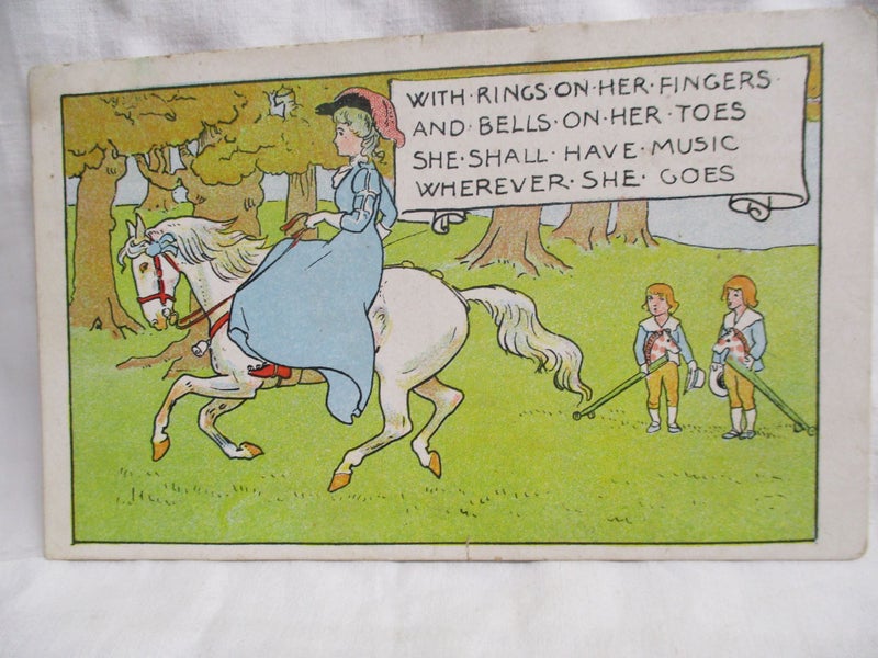 Old Nursery Rhyme Artist Postcard .. PC 032 Carousel 1