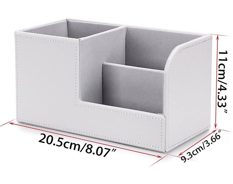 3 Compartment Desk Organizer - Office Multifunctional Stationery Holder Desk Carousel 2