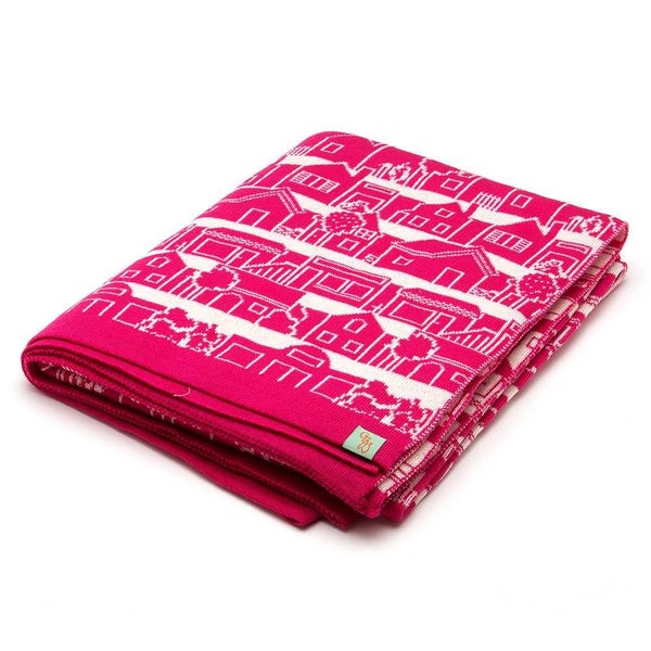 Otto & Spike Neighbourhood Cot Blanket Orchid Carousel 1
