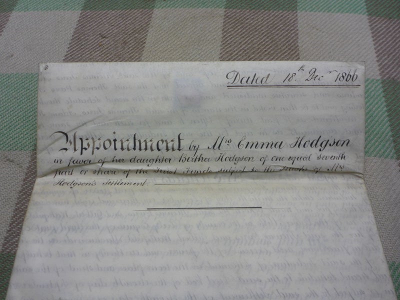 Stunning Large Old 1866 Vellum Indenture Agreement Document With Stamp & Seal Carousel 14