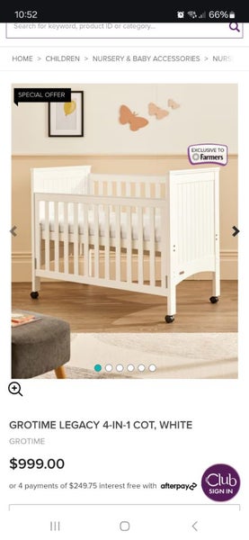 Grotime legacy 4 in 1 cot Carousel 1