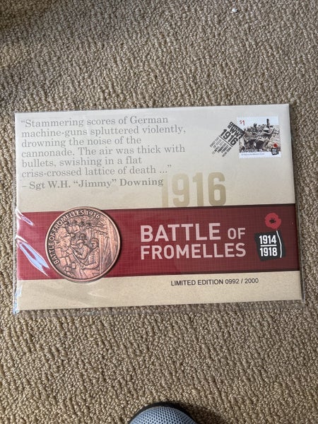 First Day Cover Battle of Fromelles Carousel 1