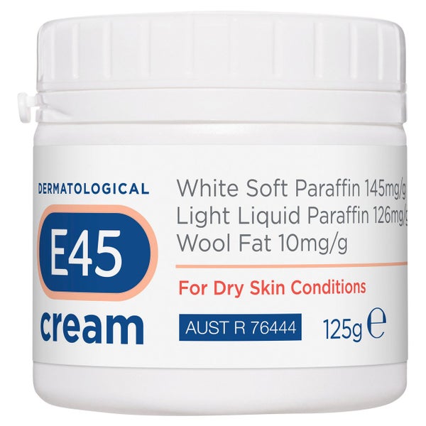 E45 Moisturising Cream for Dry Skin & Eczema 125g Carousel 1