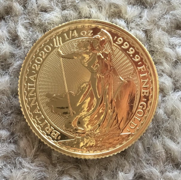 2020 QE II 1/4 oz Gold Britannia Bullion Coin Carousel 1