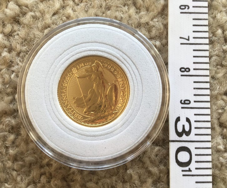 2020 QE II 1/4 oz Gold Britannia Bullion Coin Carousel 5
