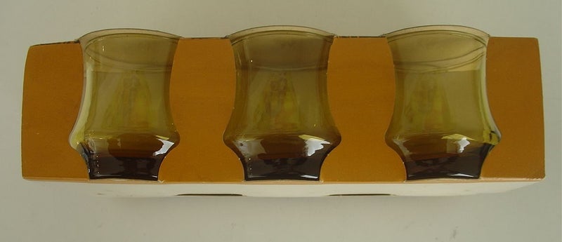 Vintage NZ AHI Crown Crystal Glass Florida + Jug Carousel 8