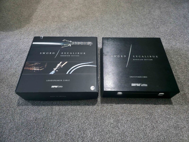 Supra Sword Excalibur Rhodium Edition 2m Speaker Cables Carousel 2