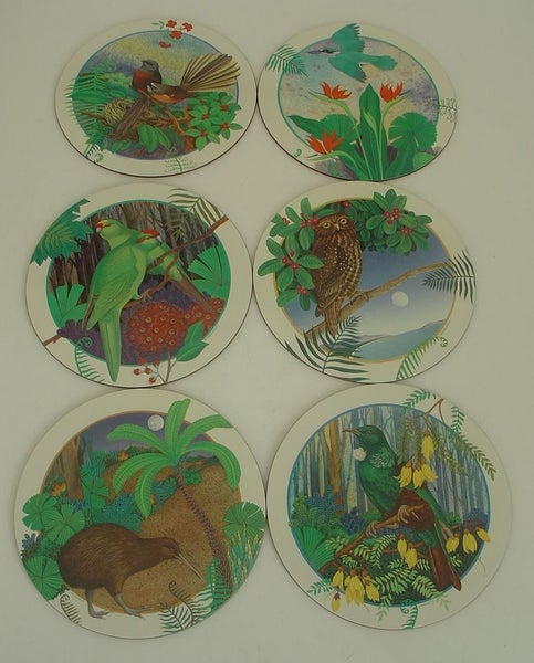 NZ Native Birds Circular Placemats Jasons Carousel 1