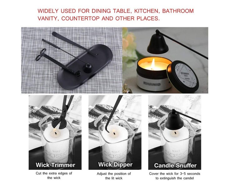 4 in 1 Candle Accessory Set Candle Wick Trimmer Candle Cutter Candle Snuffer Carousel 1