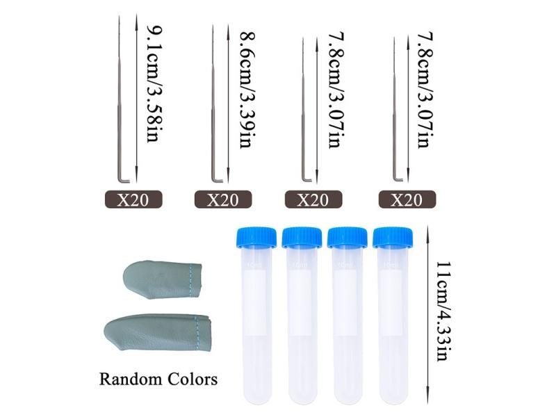 KRABALL Wool Felting Needles Kit Wood Handle For DIY Doll Making Carousel 1