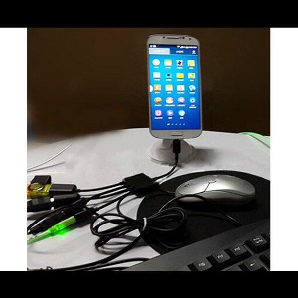 4 In 1 Micro USB Hub OTG Cable Extension Adapter for Android Samsung Tablet Carousel 8