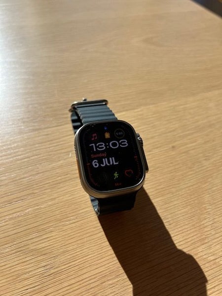 Apple Watch Ultra (1st Gen) with Midnight Ocean Band + Dark Green Alpine Loop Carousel 2