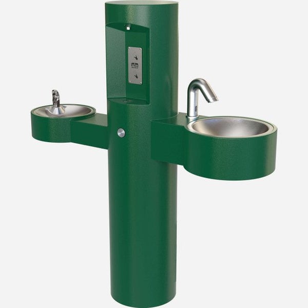 Drinking Water Fountain, Bottle Refill Station & Hand Wash Basin, Pedestal Style Carousel 1