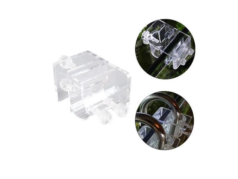 Aquarium Inflow Outflow Tube Holder Acrylic Mount Fixing Frame Carousel 1