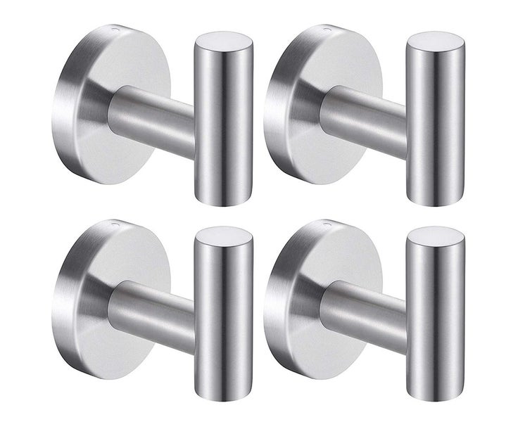4 Pack Towel Hooks Bathroom Coat Hook Robe Hook Stainless Steel Heavy Duty Do Carousel 2