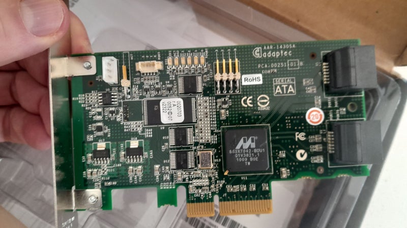 Brand New Adaptec SAS/SATA HostRaid Controller Carousel 1