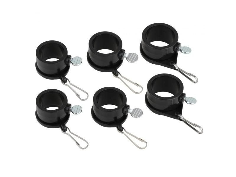 2 Pieces Weatherproof Durable Flag Pole Clips With Carabiners For Grommet Flags Carousel 1