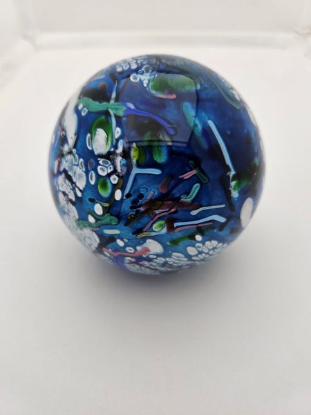 VINTAGE ADAM AARONSON GLASS PAPERWEIGHT '9262949054690178111