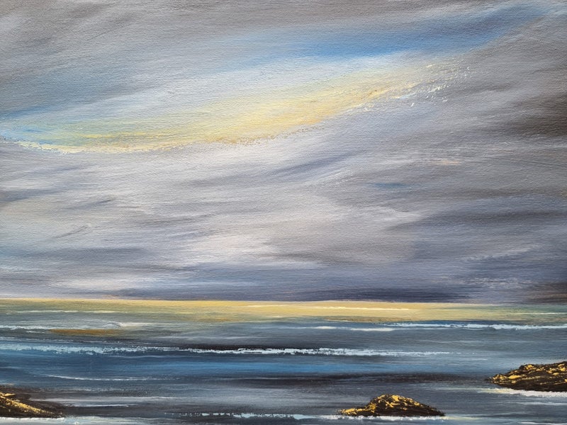 'Midnight Waters' - Large Abstract Seascape Painting63616842815875112