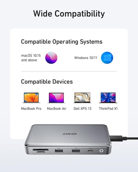 Anker 10-in-1 Dual 4K Display USB-C Hub for Laptop Carousel 6