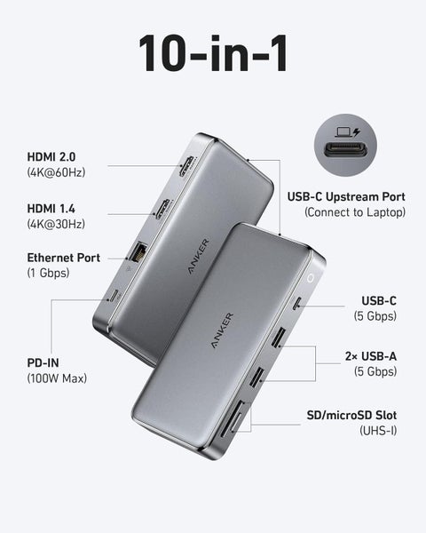 Anker 10-in-1 Dual 4K Display USB-C Hub for Laptop Carousel 2