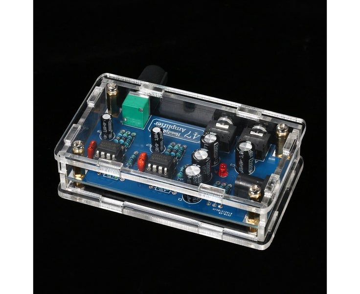 47 HIFI NE5532 Headphone Amplifier DIY PCB AMP Kit With Transparent Case Sing Carousel 1