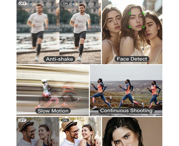 4K Digital Camera for Photography Dual 64MP 16X Digital Zoom Autofocus Vloggi Carousel 8