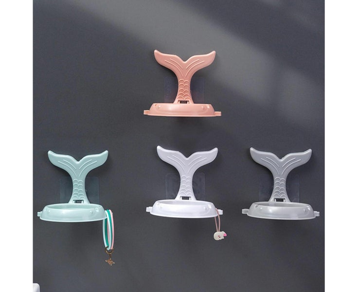 4PCS Hair Dryer Holder Hair Tools Rack Stand Organizer Self-Adhesive Wall Mou Carousel 1