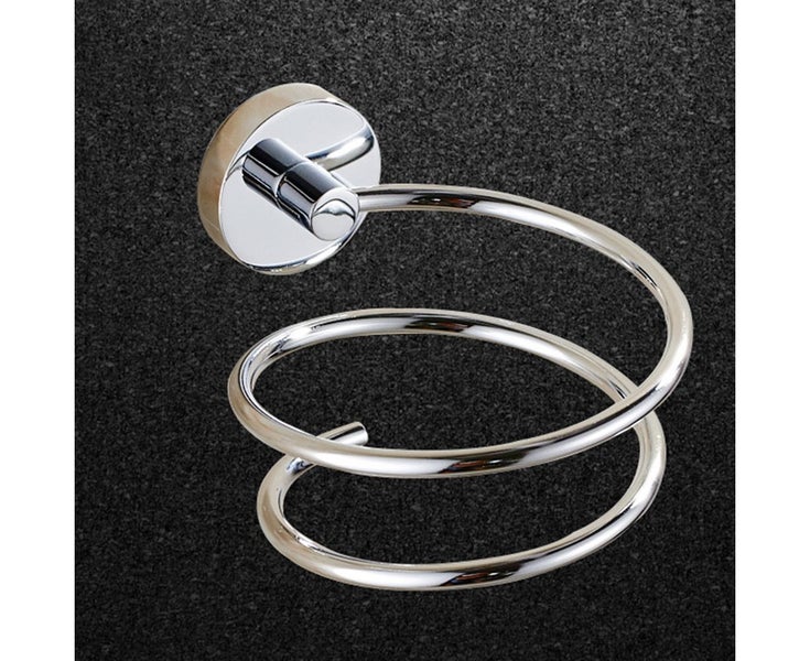 Hair Dryer Holder Hairdryer Rack Bathroom Spiral Practical Wall Mount Hang Sh Carousel 1