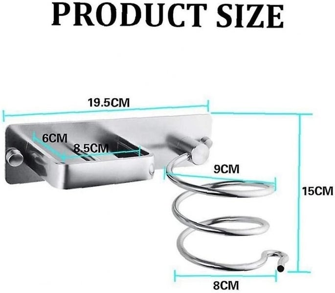 Aluminum Wall Mounted Hair Dryer Rack Organizer Hair Dryer Straightener Holde Carousel 5
