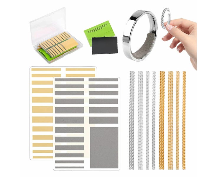 47pcs Ring Sizer Ring Size Adjuster Invisible Ring Spacers Spiral Wide Band F Carousel 1