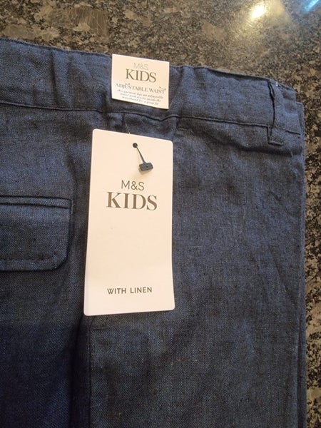 Boys dress pants linen blend age 10-11 Carousel 1