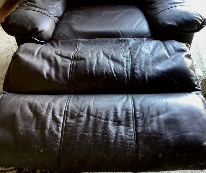 Reserve $120 Genuine Lazy Boy Leather Recliner Chair62956659573377114