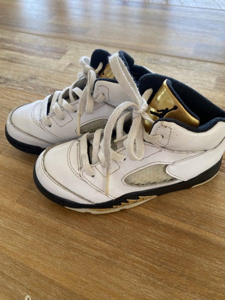 Air Jordan 5 Retro Olympic Gold White/Black GUC 10c62951905324674114