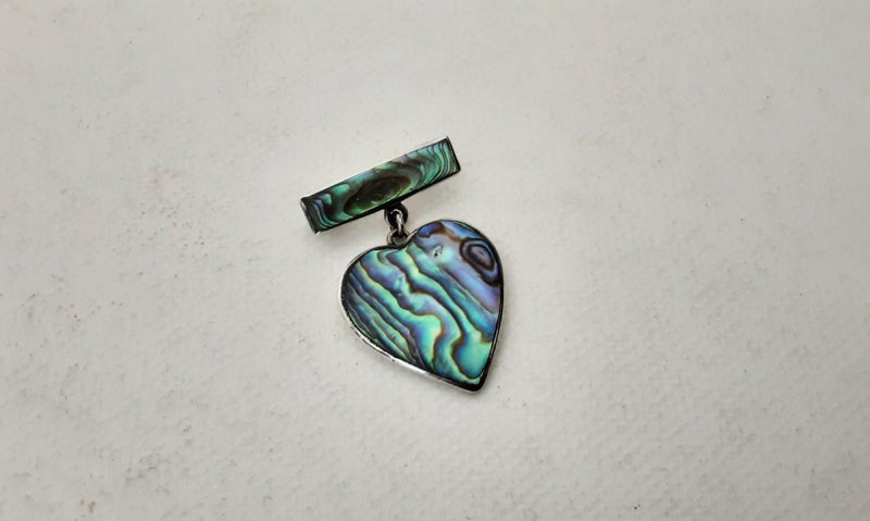 Vintage Sterling Silver and Paua Brooch Carousel 2