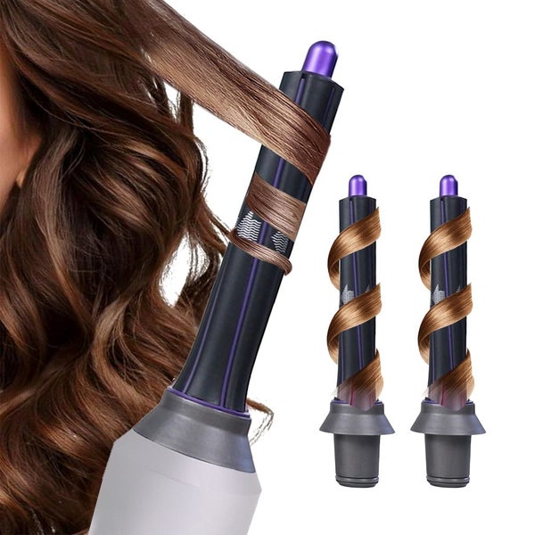 Set of 2Pcs Long Curling Barrels Hair Dryer Attachments Compatible with Dyson Carousel 1