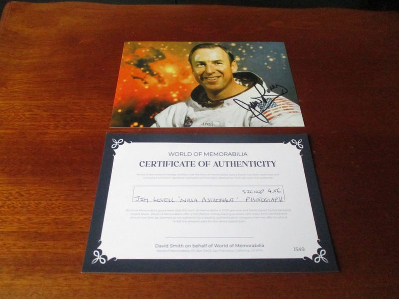 Jim Lovell "NASA Astronaut" signed Photograph Carousel 1