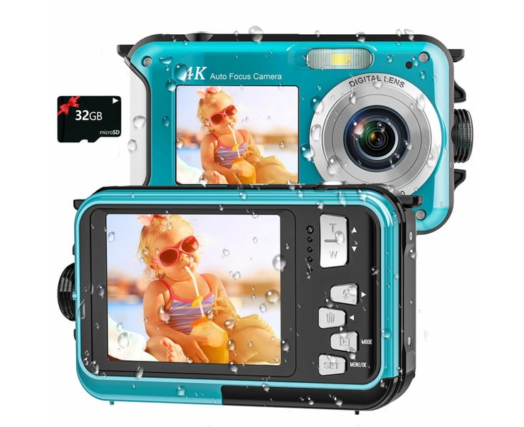 4K Underwater Camera 11FT Waterproof Camera with 32GB Card 48MP Autofocus Dua Carousel 1