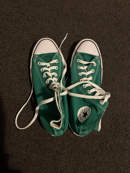 Green Converse Sneakers Size 9 Men’s Size 11 Women’s Carousel 1