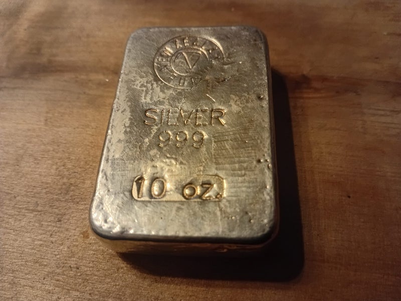 10 oz NZ Mint Silver Bullion Bar – .999 Fine – $1 NO RESERVE! Carousel 2