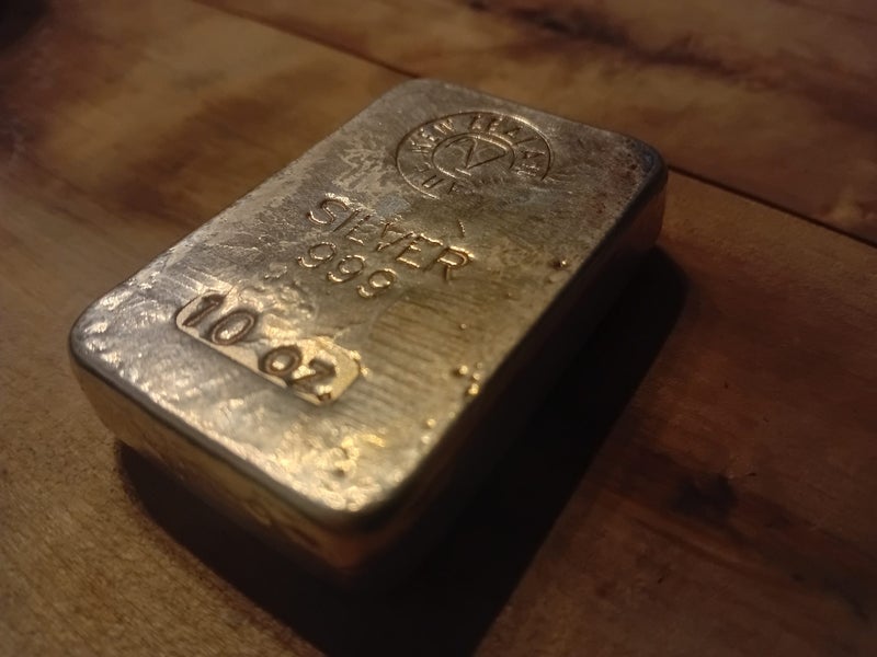 10 oz NZ Mint Silver Bullion Bar – .999 Fine – $1 NO RESERVE! Carousel 1