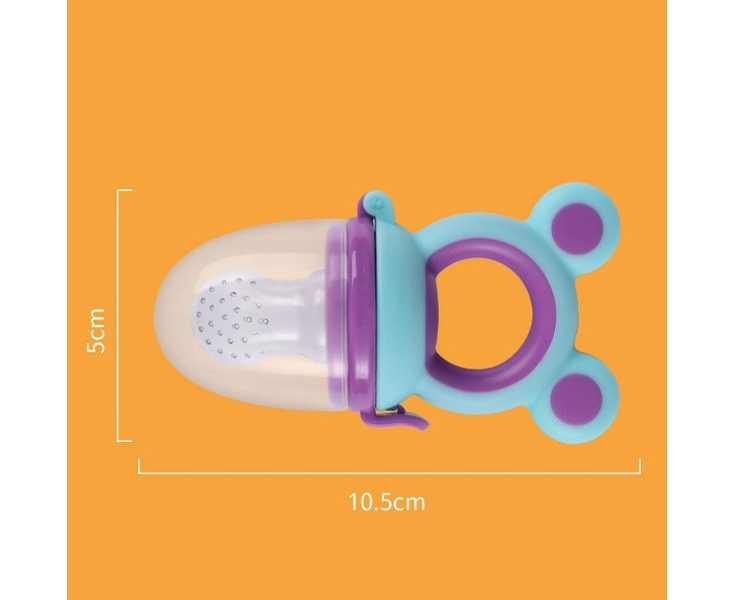 4pcs Baby Fruit Food Feeder Pacifier Fresh Food Feeder Infant Fruit Teething Carousel 8