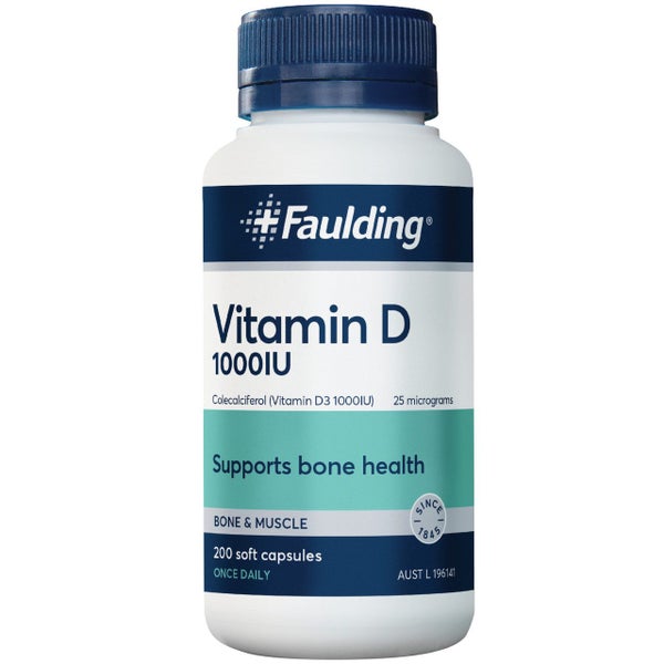 Faulding Vitamin D 1,000 IU 200 caps Carousel 1
