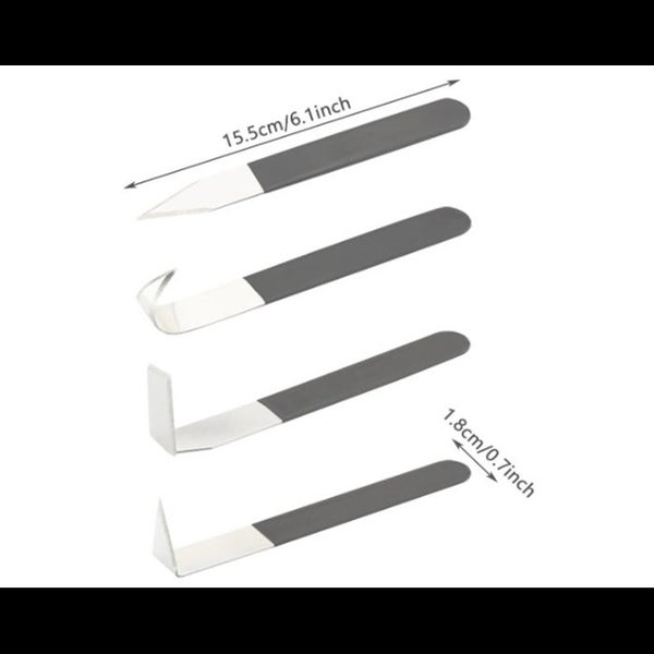 4Pcs STAINLESS STEEL TRIMMING KNIFE Carving Tool For Clay Pottery Sculpture Carousel 4