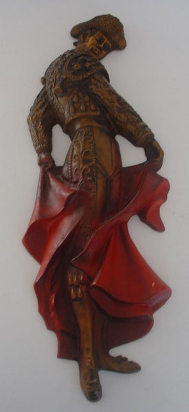 Spanish Toreador Bull Fighter Wall Figure Carousel 1